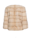 Terry - Giacca Donna Beige in vera pelliccia