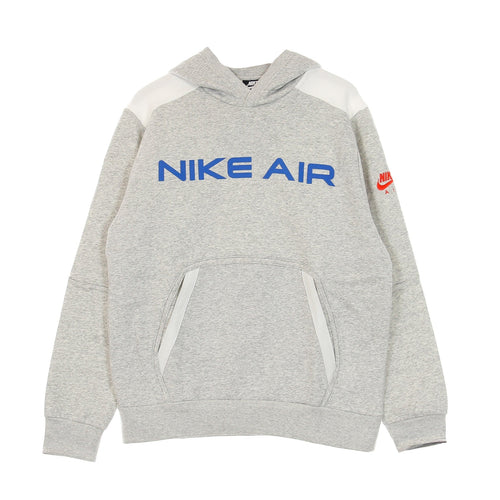 Nike Felpa Cappuccio Uomo Sportswear Air Hoodie Grey Heather/summit White/infrared 23 da uomo