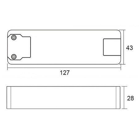 Trasformatore Led Driver Alimentatore Slim 40w 19-38v 1050ma Lampade Strisce 230v