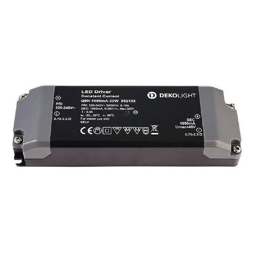 Trasformatore Led Driver Alimentatore Slim 30w 9-28v 1050ma Lampade Strisce 230v