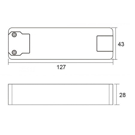 Trasformatore Led Driver Alimentatore Slim 30w 21-43v 700ma Lampade Strisce 230v