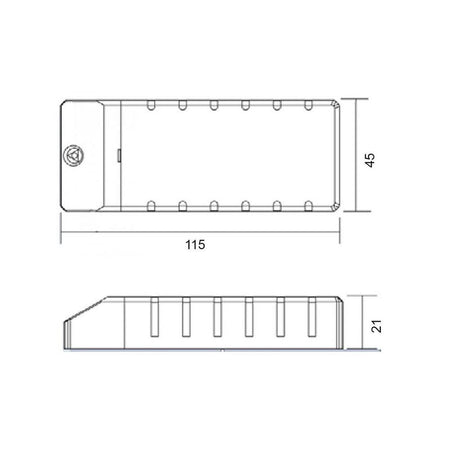 Trasformatore Led Driver Alimentatore Slim 18w 2-52v 350ma Lampade Strisce 230 V