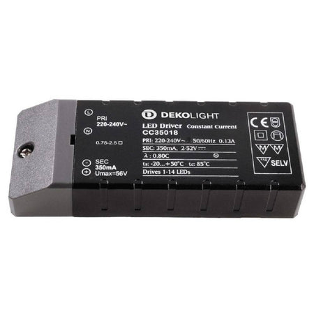 Trasformatore Led Driver Alimentatore Slim 18w 2-52v 350ma Lampade Strisce 230 V