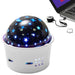 Mini Proiettore Di Stelle Controllo Vocale Led Multicolor Ricaricabile Portatile