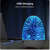 Lampada A Led Luce Notte 3d Cassa Bluetooth Integrata Effetto Fuochi Artificio