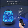 Lampada A Led Luce Notte 3d Cassa Bluetooth Integrata Effetto Fuochi Artificio