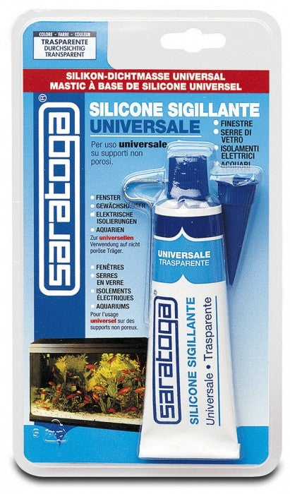 Saratoga 60ml silicone sigillante trasparente universale in blister