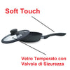 Set Padelle Induzione Pietra Antiaderenti 20/24/28 cm con Coperchi e 5mestoli Grigio