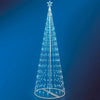 Albero Di Natale Luminoso Bianco Freddo 394 Led 300cm Decorazione Per Esterno