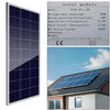 Set 4pz Pannello Per Energia Solare Fotovoltaico Policristallino 100w 18v Batteria