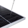 Set 4pz Pannello Per Energia Solare Fotovoltaico Policristallino 100w 18v Batteria