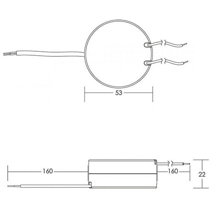 Trasformatore Led Driver Mini Alimentatore Luci Strisce 8 Watt 9v-23v 350ma 230v