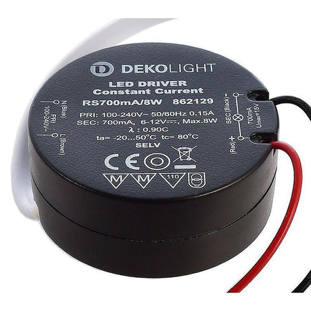 Trasformatore Led Driver Mini Alimentatore Luci Strisce 8 Watt 6v-12v 700ma 230v