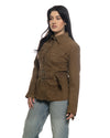 Karina - Giacca Donna Cuoio in vera pelle camoscio