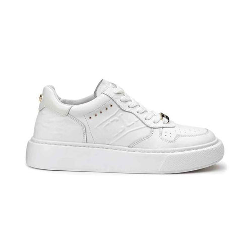 CULT MAIDEN 3967 LOW W FLOWER PRINT Sneakers donna bianca CLW396701