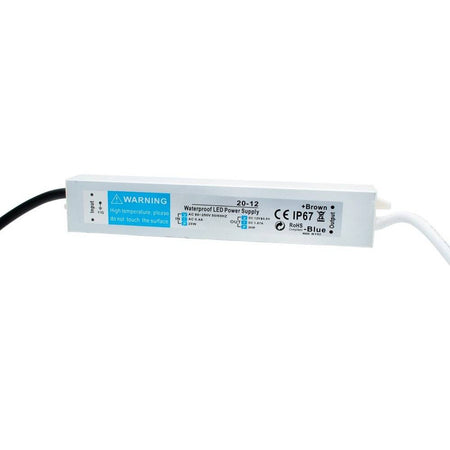 Alimentatore Slim 20w Trasformatore Impermeabile Strisce Led Lampade Telecamere