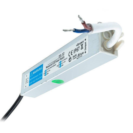 Alimentatore Slim 20w Trasformatore Impermeabile Strisce Led Lampade Telecamere