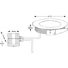 Faretto Calpestabile Incasso Pavimento Led 11 W Ip67 3000k Segnapassi Foro 150mm