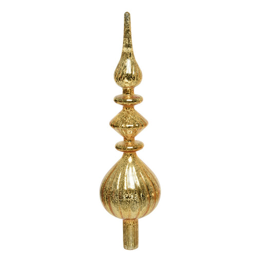 Puntale per albero di Natale con sfere in vetro decorazione e addobbo da 35 cm