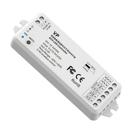 Centralina Vp Controller Rf 15a 4ch Dimmer 288w Strisce Luci Led Telecomando Rgbw