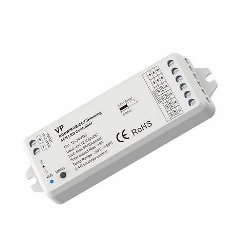 Centralina Vp Controller Rf 15a 4ch Dimmer 288w Strisce Luci Led Telecomando Rgbw