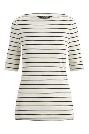 Ralph Lauren T-shirt e Polo Avorio/blu da donna