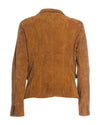Classic 712 - Giacca Donna Cognac in vera pelle camoscio