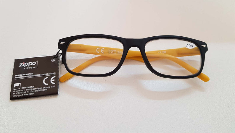 Zippo occhiali +2.50 da lettura con astuccio