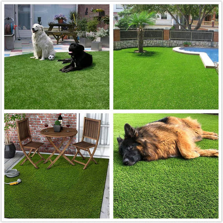 Prato Sintetico Erba finta 30mm Drenante 1x10MT Esterno Giardino Terrazzo Resistente