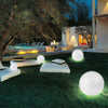 Lampada Sfera Giardino 30cm Luce Esterno Bianco Pietra E27 Decorazione da Esterno