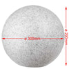 Lampada Sfera Giardino 30cm Luce Esterno Bianco Pietra E27 Decorazione da Esterno
