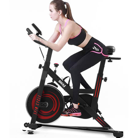 Cyclette Spinning Bike Indoor Regolabile con Display lcd Cardio Fitness Palestra