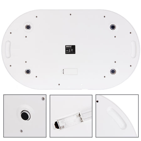 Bilancia Bambini Neonati Digitale LCD Peso max 20kg Bianco 55x33x4cm
