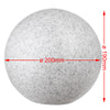 Lampada Sfera Giardino 20cm Luce Esterno Bianco Pietra E27 Decorazione da Esterno