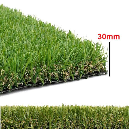 Prato Sintetico Erba finta 30mm Drenante 1.5x10MT Esterno Giardino Terrazzo Resistente