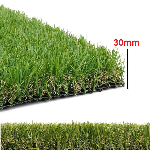Prato Sintetico Erba finta 30mm Drenante 1x10MT Esterno Giardino Terrazzo Resistente