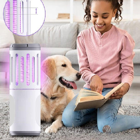 Zanzariera Elettrica LED 3in1 Torcia Anti zanzare Portatile Casa Campeggio
