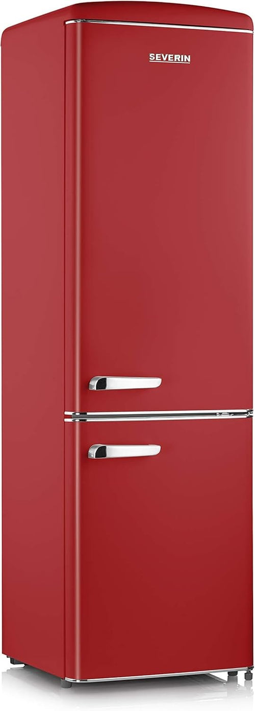 Frigorifero Retrò doppia porta combinato Severin Rosso RKG 8917