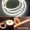 Kit Smart Striscia Led Ip68 Cob Neon Flex Dimmerabile 24v Centralina Vocale Wifi