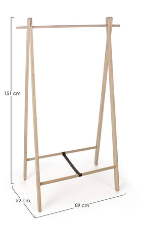 Stand appendiabiti "Daiki" in legno di betulla da assemblare