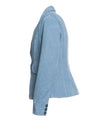 Classic 712 - Giacca Donna Celeste in vera pelle camoscio