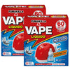 Set 2 Vape Zanzare Diffusore Elettrico Classic Ricarica Liquida 1x30ml 60 Notti