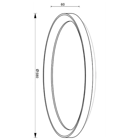 Plafoniera Tonda Moderna Led Cct 30 W Luce 3000k 4000k Soffitto Parete 230v 38cm