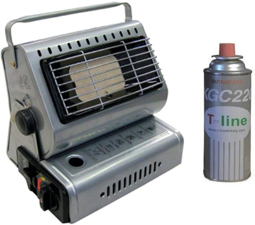 STUFA/FORNELLO INFRAROSSI PORTATILE ALIMENTAZIONE GAS GPL +1 CARTUCIA OMAGGIO