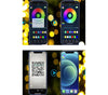 Catena Luminosa Solare Crepuscolare Led Rgb Rgbw Smart Bluetooth Ip65 Luce 13 Mt