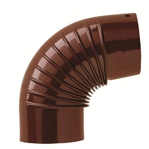 GOMITO SMALTATO DIAM.CM 10 X 90 GRADI MARRONE LUCIDO PER STUFA LEGNA FERR 97031