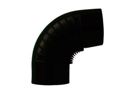 GOMITO SMALTATO DIAM.CM 10 X 90 GRADI NERO OPACO PER STUFA LEGNA FERR 293327