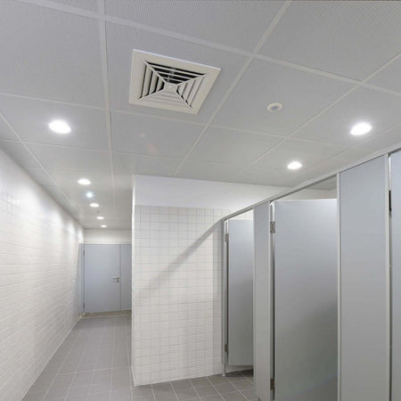 Plafoniera Tonda Moderna Incasso 18 Cm Faretto Pannello Led 12 W Luce Calda 230v