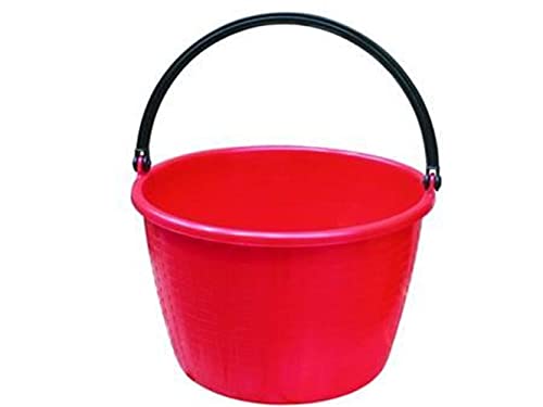 EuroStore07® CESTA TONDA PER RACCOLTA LT.20 COLORE ROSSSA - DF 608004