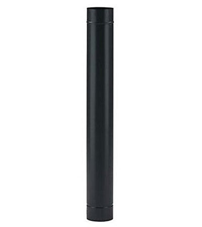 TUBO SMALTATO NERO OPACO DIAM.CM 13 X CM 100 - LUNGO PER STUFA LEGNA - DF 701460